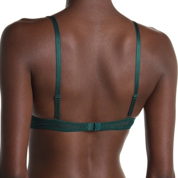 Free People Underwire Triangle Bra Emerald 32D - Picture 2 of 5